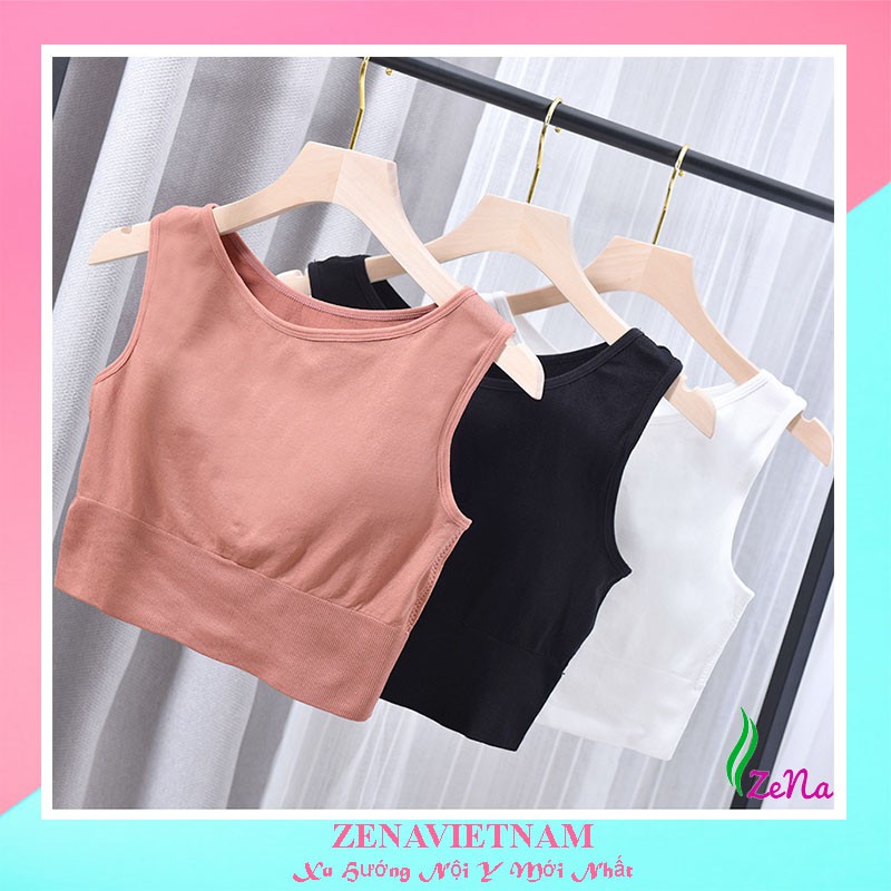 Áo thun ba lỗ croptop, áo tập gym tập yoga aerobic siêu hot ZENA 046