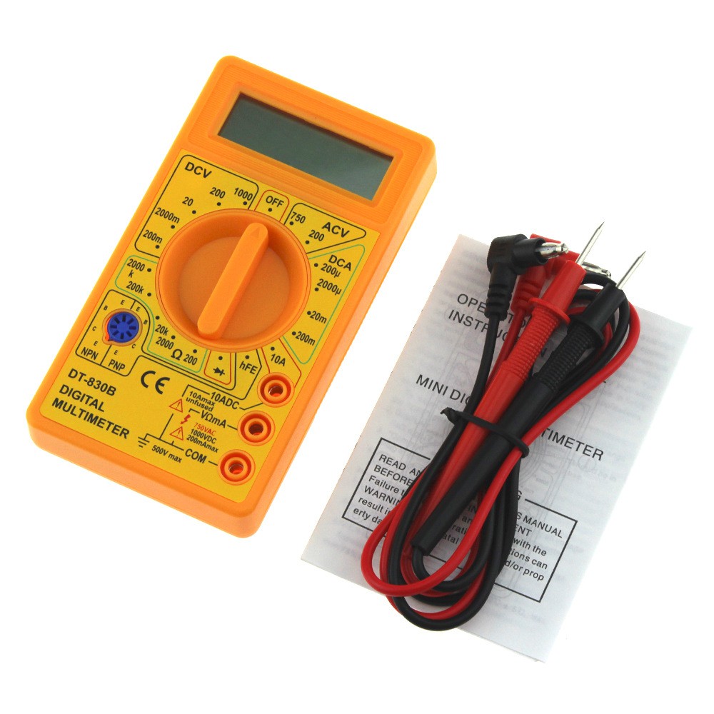 Đồng hồ vạn năng điện tử DT-830B - Màu Vàng