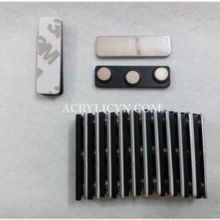 Bộ hít nam châm - Nam châm gắn thẻ tên - Nam châm bảng tên 3 viên