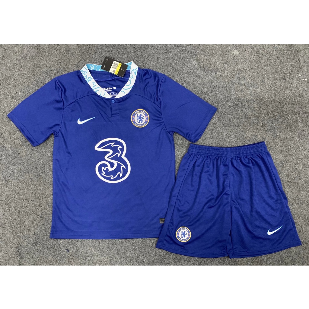 Bộ đá banh Chelsea xanh 2022 hàng thái cao cấp