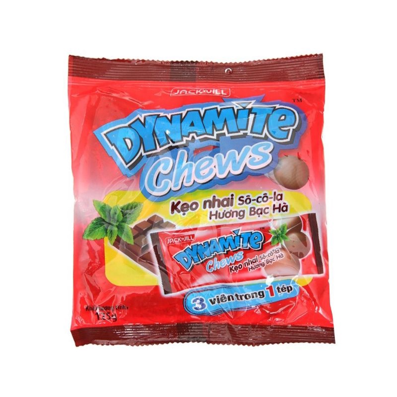 Kẹo nhai 3 viên sôcôla hương bạc hà Dynamite