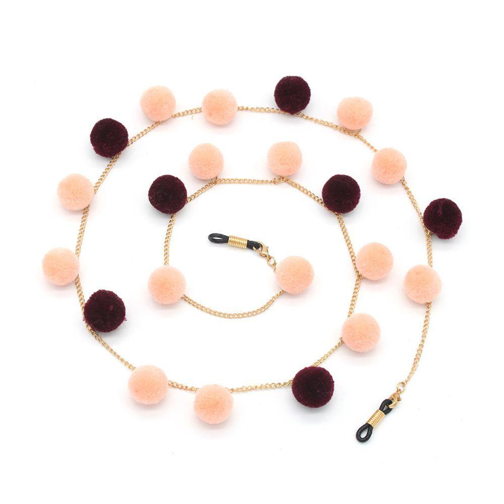 Dây Đeo Mắt Kính Đính Bóng Lông Thời Trang Cho Nữ