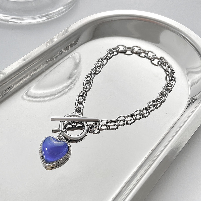 Vòng Tay Mặt Trái Tim Thay Đổi Màu Sắc Theo Nhiệt Độ Bằng Hợp Kim Thời Trang Cho Nữ