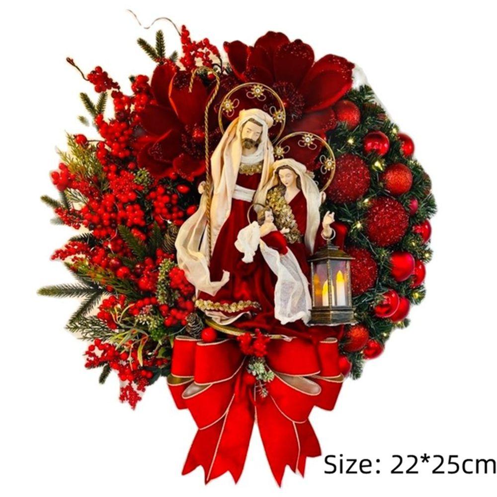 Vòng Hoa Treo Tường Trang Trí Giáng Sinh 2022