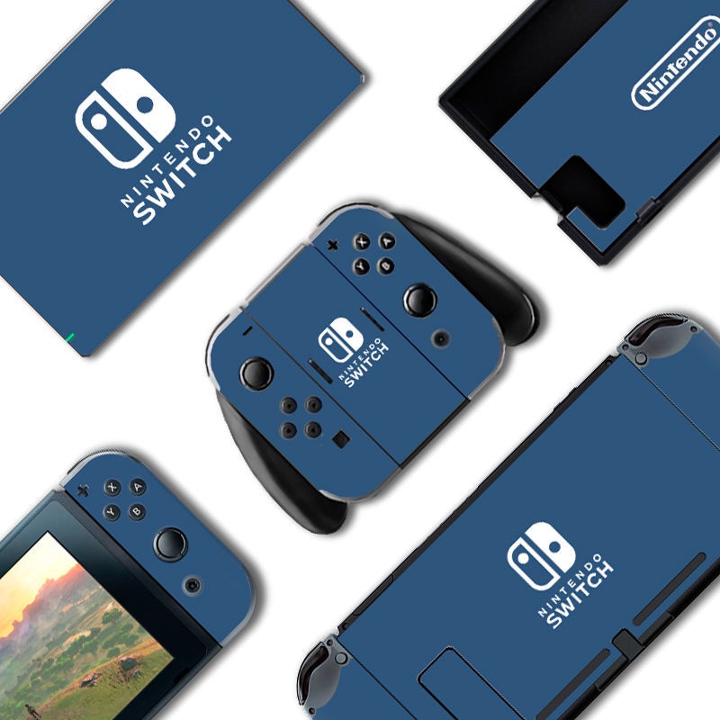 Miếng Dán Màu Trơn Dễ Thương Cho Máy Chơi Game Nintendo Switch