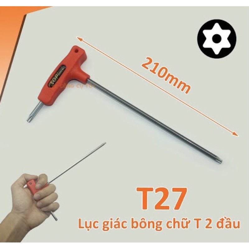 Lục Giác Chữ T 2 Đầu Bông mai TOP - T10 T15 T20 T25 T27