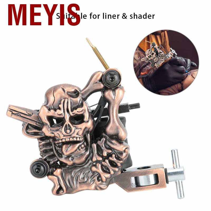 Meyis Antique Brass Tattoo Machine  Device Shader Beauty Salon Shop for Liner