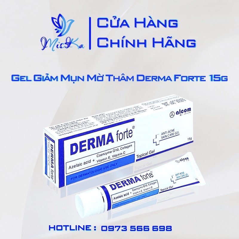 Derma Forte Giảm Mụn - Kem Giảm Thâm, Mụn Derma Forte 15g - Mẫu Mới