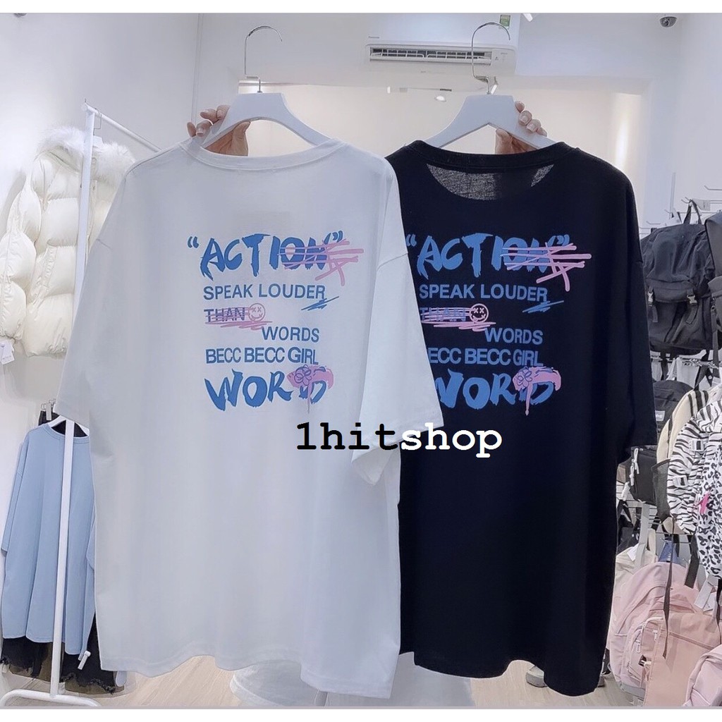 Áo Thun ACTION Ulzzang Nam Nữ Unisex 1hitshop
