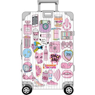 Sticker dán Set 50 miếng Pink Cute