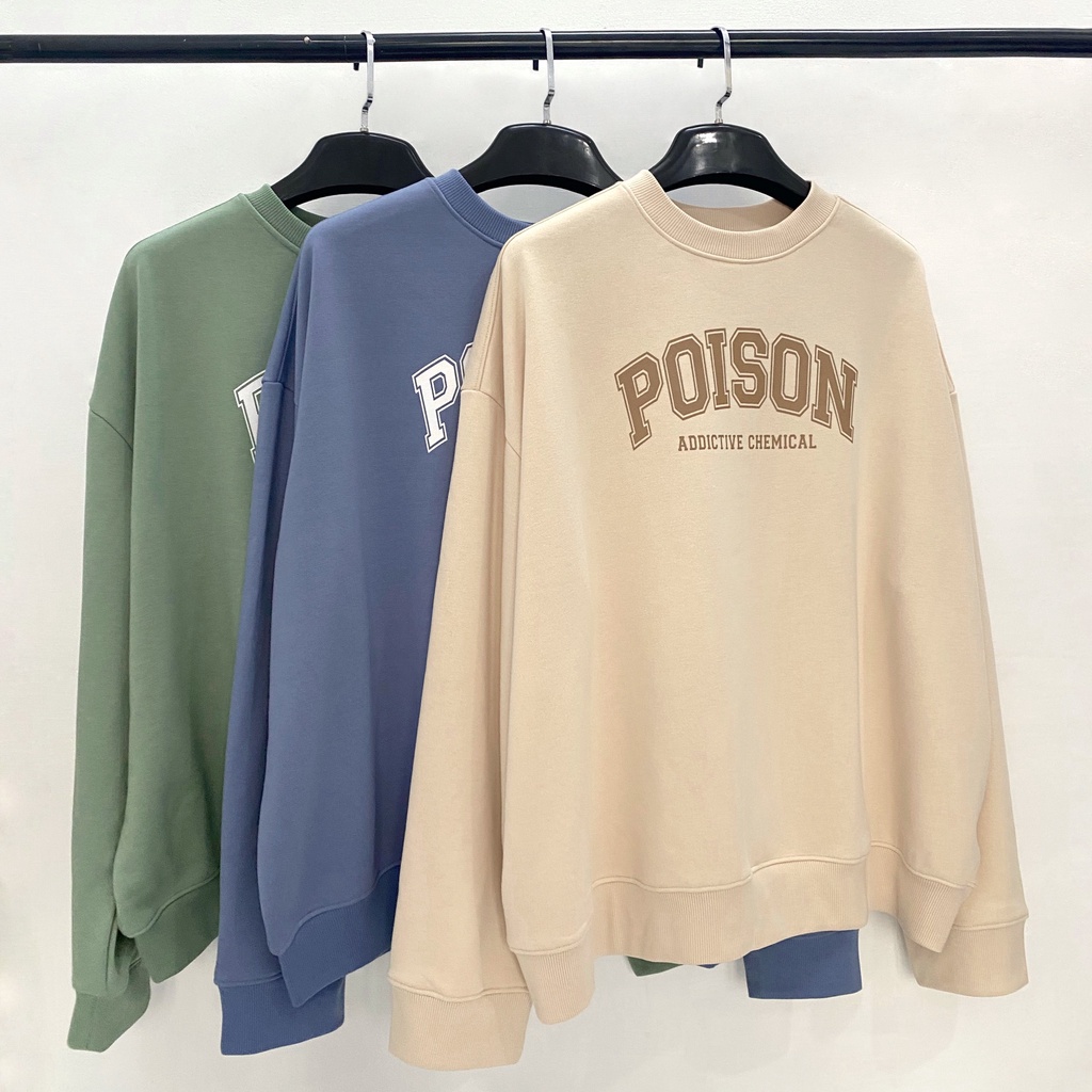 Áo Sweater POISON [Vải chân cua]