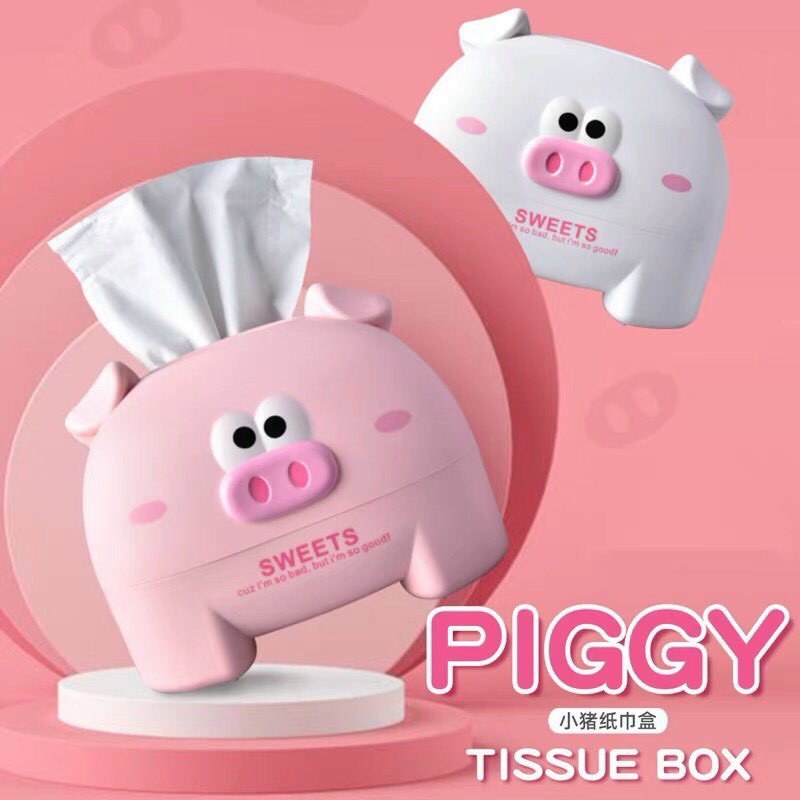 Hộp đựng khăn giấy hình thú dễ thương bằng nhựa chắc chắn