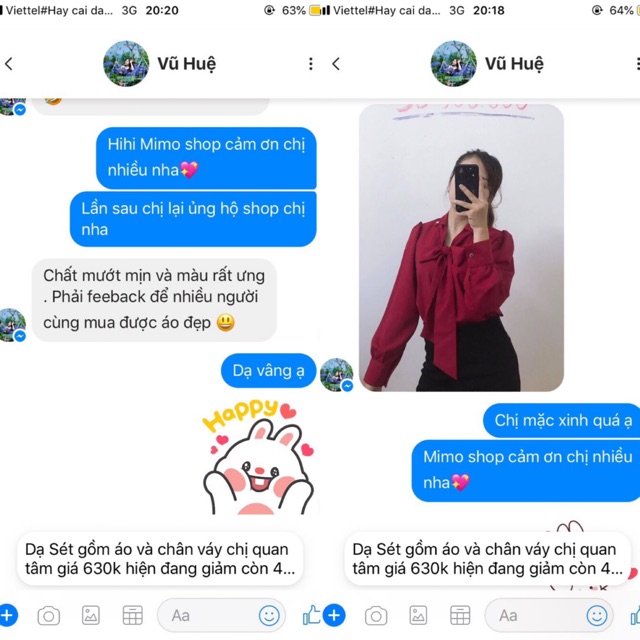 Set bộ nữ công sở Áo sơ mi đỏ, chân váy kem S048 - MC phân phối chính thức