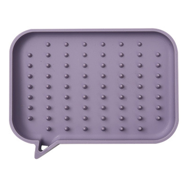 Bộ 2 Khay Silicone Đựng Xà Phòng Ráo Nước Tiện Dụng