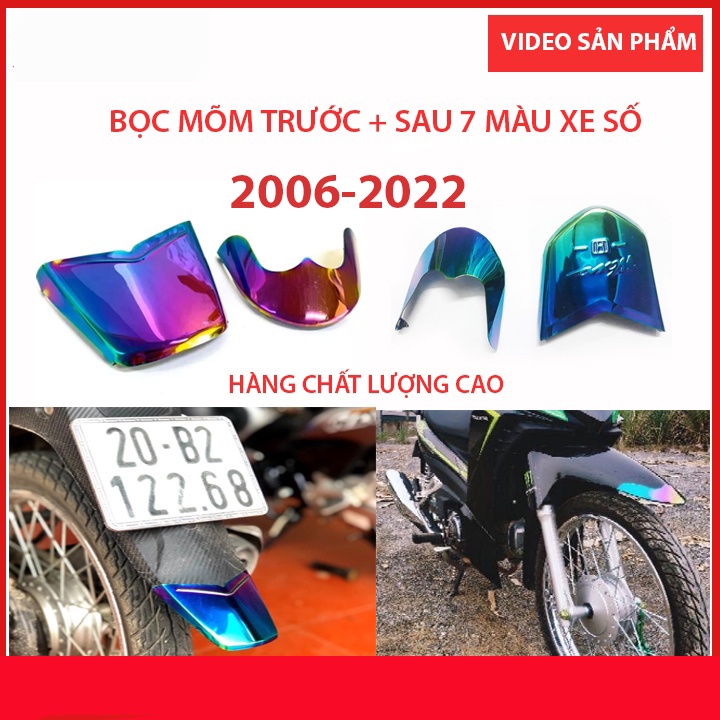 ỐP mũi dè trước sau Titan Wave A 2006 - 2022(50,100,110cc), RSX ... Bảo Vệ Dè Trước Sau ( giá 1 bộ )