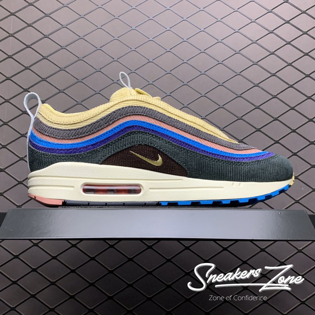 (FREESHIP+HỘP+QUÀ) Giày Thể Thao Sneakers   AIR MAX 97 Sean Wotherspoon bảy màu da lộn siêu đẹp cho cả nam và nữ