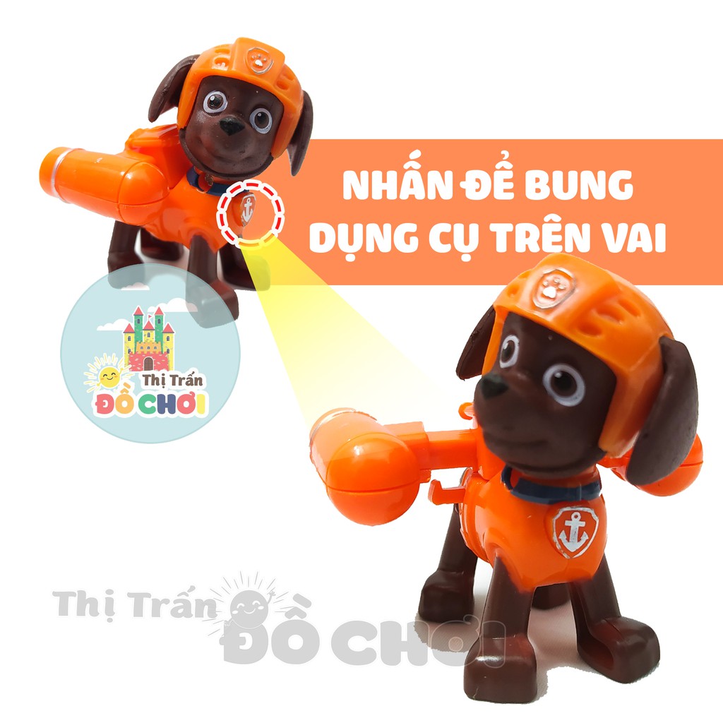 Chó cứu hộ  GIÁ SỐC  Đồ chơi mô hình nhân vật đội chó cứu hộ Pa.trol Dog bằng nhựa cho bé - 15235