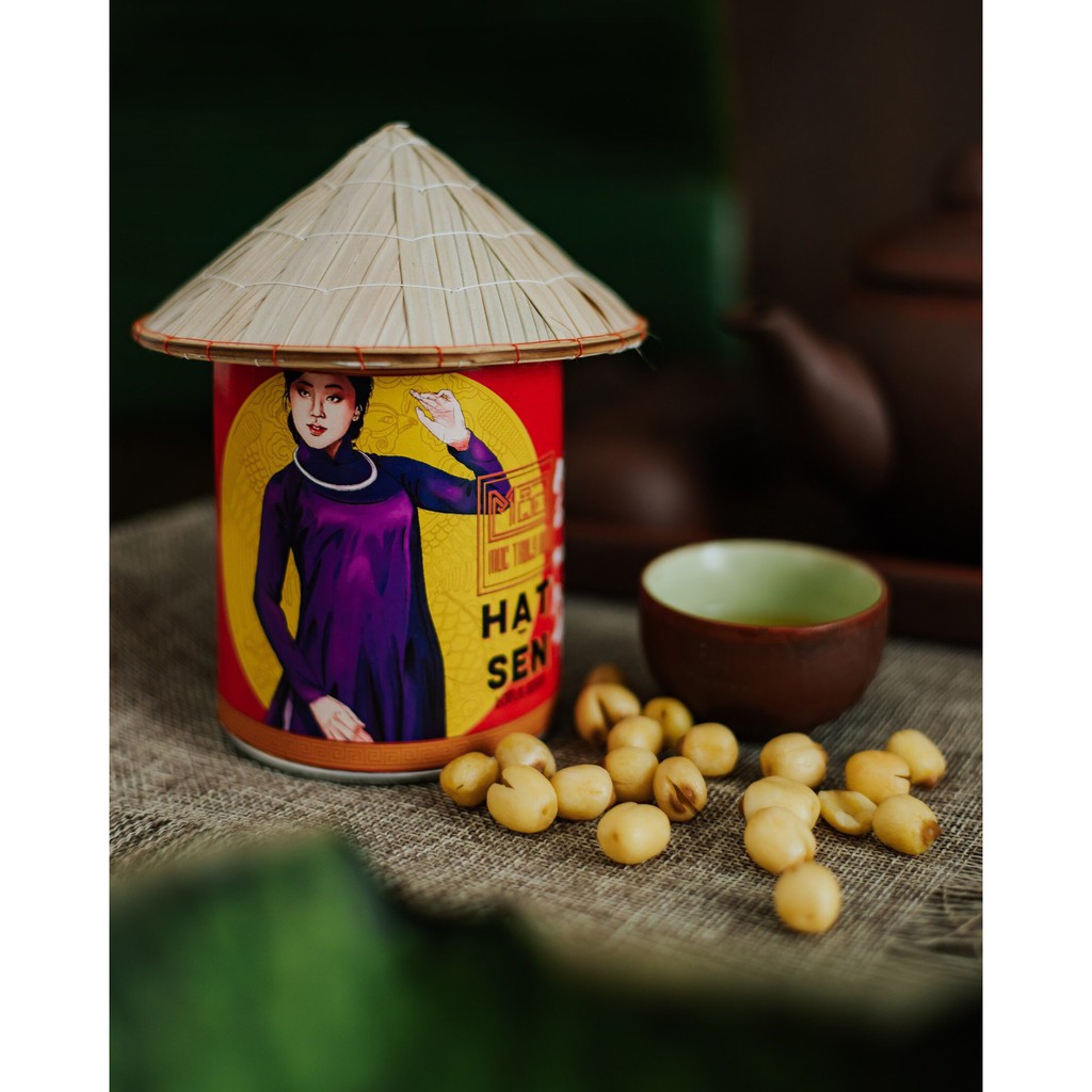 [VSATTP] Hạt Sen Sấy Giòn Loại 1 Hộp Nón 150g Thơm, Bùi Bùi - Mộc Truly Hue's