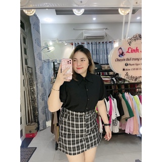 SƠMI LỤA TAY BỒNG BIGSIZE LINH MÓM