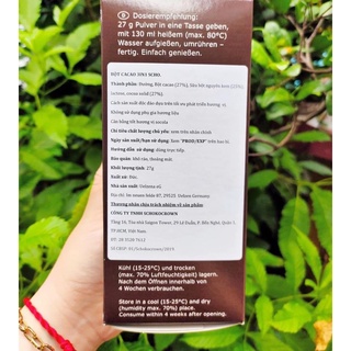CACAO CHOCOLATE ĐỨC (Hộp 10 gói)