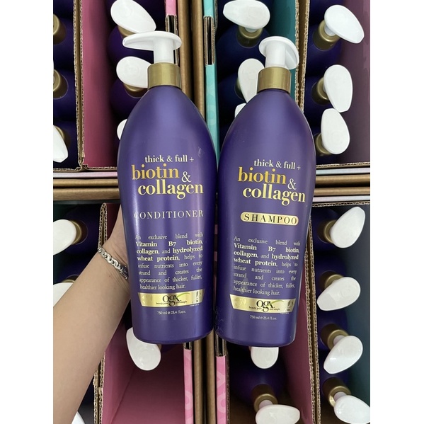 Dầu gội xả Biotin &amp; Collagen 750ml