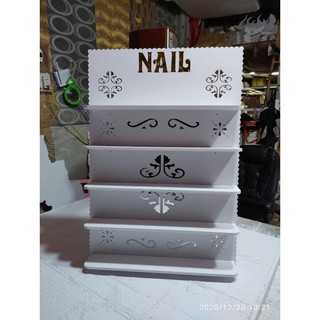 Kệ đựng Sơn treo tường chữ Nail vàng