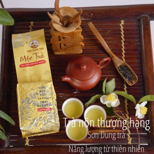 Chè Thái Nguyên | Trà nõn thượng hạng | Mộc trà | Chè Tân Cương Thái Nguyên | Trọng lượng 200g đóng hút chân không