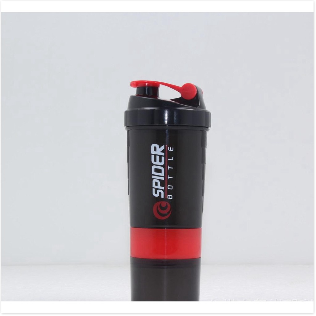 Bình nước  1 ĐỔI 1    Bình lắc Spider tập gym 3 ngăn tiện dụng 600ml có nhiều ngắn, thiết kế sang trọng,đẳng cấp. 78