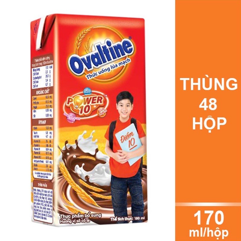 Thùng 48 hộp sữa Ovaltine 170ml