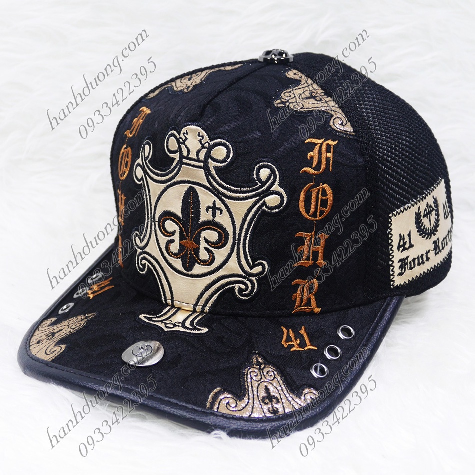 Nón kết lưới vá cotton cao cấp thêu số 41 và nhiều hoa tiết thời trang phù hợp cho cả nam và nữ