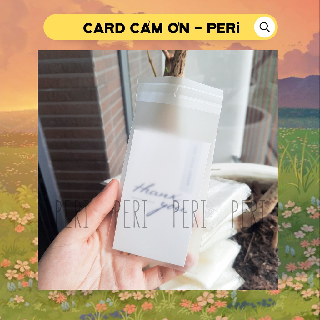 Set 20 túi nilon dán miệng OPP cán mờ đựng goods, quà tặng, bao bì sản phẩm, trắng cán mờ size 10x10cm