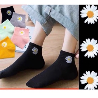 Sét 10 đôi tất cotton hoa cúc