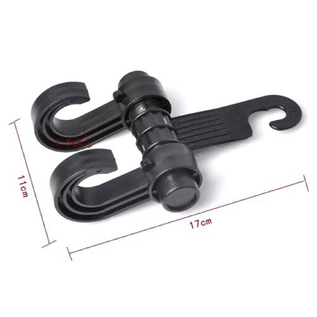 Móc Treo Dù Hai Đầu Gắn Sau Ghế Xe Hơi Tiện Dụng