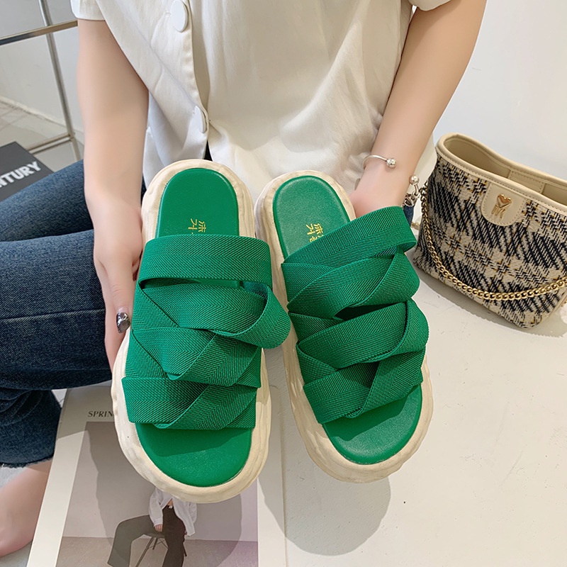 Dép Mũi Tròn Co Giãn Thời Trang Dành Cho Nữ