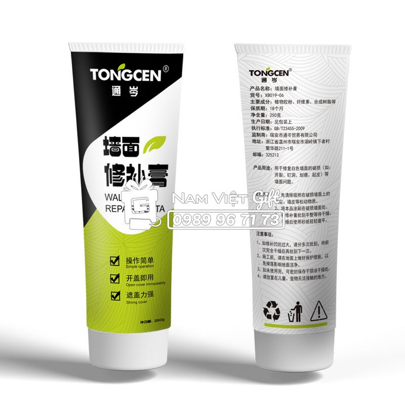 Keo Vá Tường Chống Thấm 250gr Trám Trét Vết Nứt Khe Hở Tường - Chống Mốc Ẩm Làm Sạch Tường