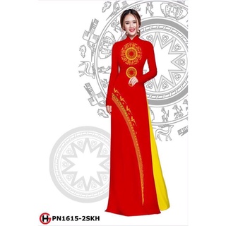 Vải áo dài trống đồng 1615