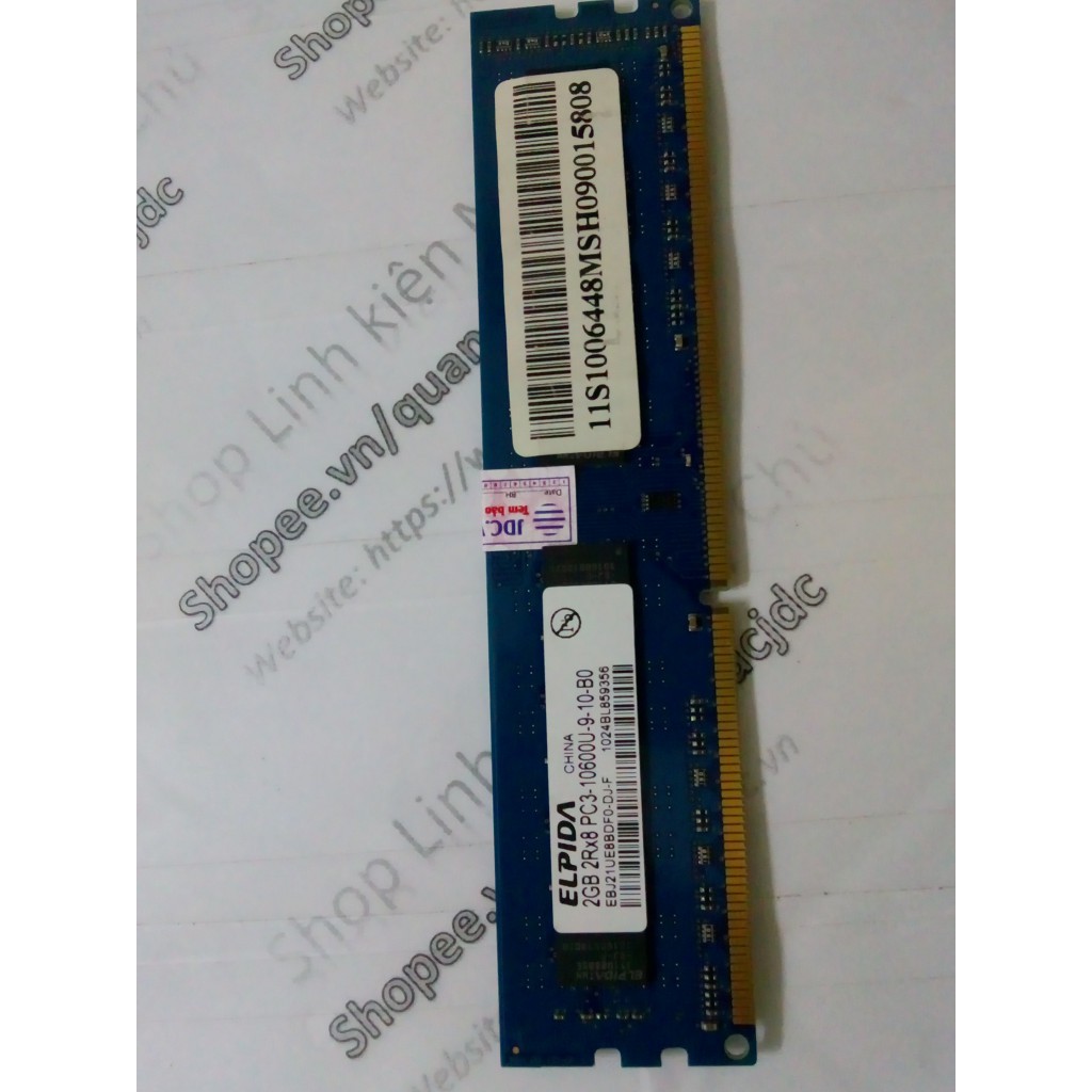 [RAM PC] DDR2-800Mhz DDR3-1333Mhz 2Gb 4Gb dành cho máy bàn PC | WebRaoVat - webraovat.net.vn