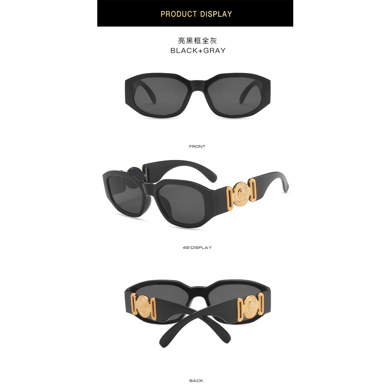 Kính mát hình bầu dục thời trang phương Tây cổ điển sành điệu cho nam nữ