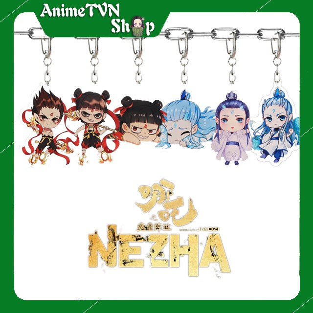 Móc khoá Mica anime Na Tra ma đồng giáng thế (Nezha Zhi Mo Tong Jiang Shi) Nhựa Cứng Acrylic In 2 mặt sắc nét