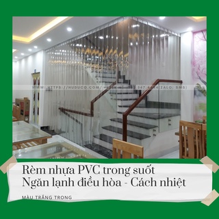 Rèm nhựa PVC 1.5mm ngăn lạnh, ngăn bụi, ngăn côn trùng - Rộng 1.1m x Cao (1.7-2m)