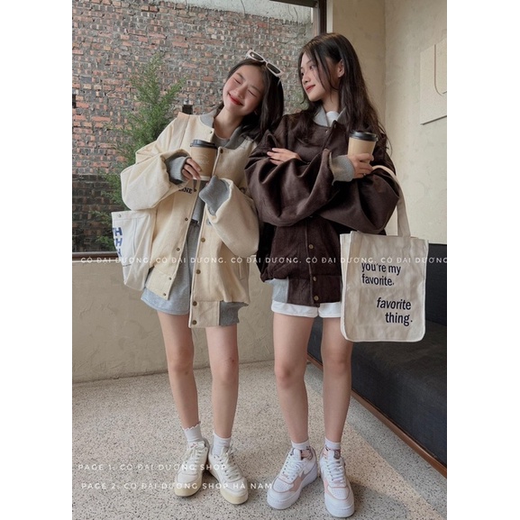 Áo khoác bomber unisex [CÓ ẢNH THẬT] Áo khoác bomber nữ chất vải nhung tâm cao cấp LASVEGAS