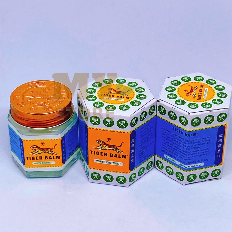 Dầu Cù Là  Con Hổ Tiger Balm Trắng- Nhập Khẩu Singapore 30g