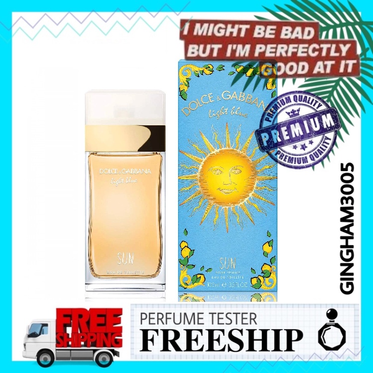 ✦GH✦ Nước hoa D&G Light Blue Sun EDT fullsize 100ml