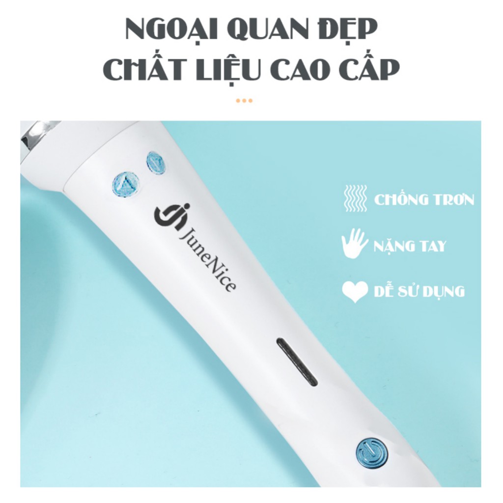 Máy uốn tóc tự động tạo nếp đơn giản dễ dàng, giúp tóc trở nên tự nhiên hơn với PTC làm nóng tốt máy uốn JN June Nice