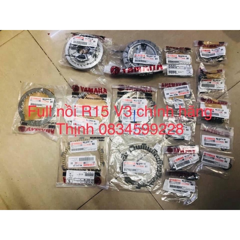 Full nồi R15 V3 chính hãng về ráp như zin cho ex150 Mxking, 18 món như hình