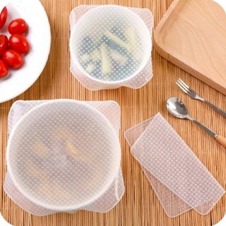 Bộ 3 Nắp Đậy Silicon Thay Thế Màng Bọc Thực Phẩm (vuông) 88123 TỔNG KHO SỈ 88