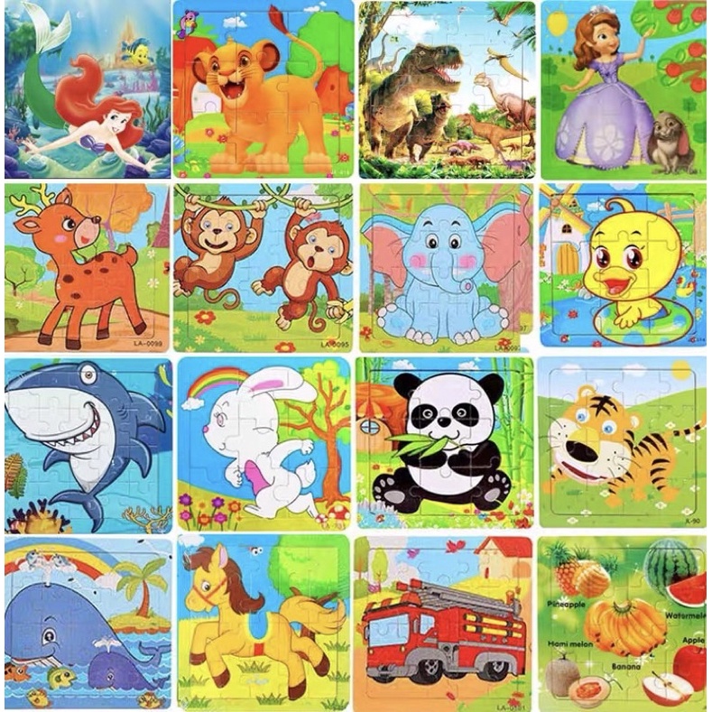 Đồ chơi bộ tranh xếp hình, ghép hình gỗ 20 mảnh cho bé - tranh ghép gỗ Puzzle 20 mảnh phát triển trí tuệ bé