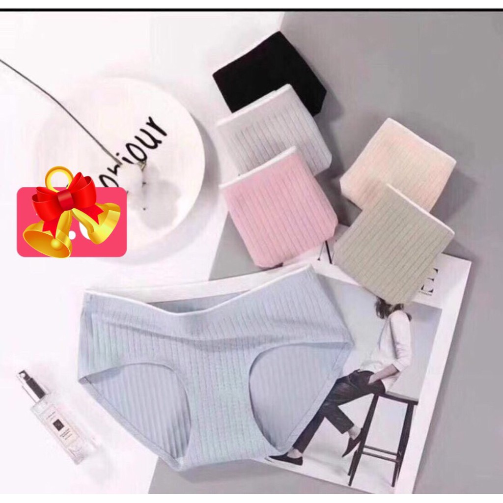Quần Lót Nữ Cotton Muối Tiêu Không Đường May Gân Tăm Kháng Khuẩn Chống Viêm Cao Cấp 86019