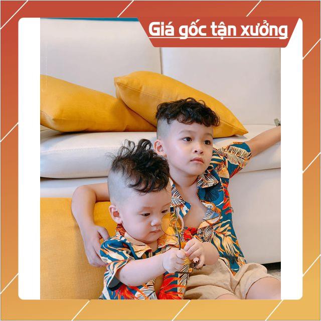 Bộ đồ hàn quốc cho bé, set quần áo bé trai hoa lá 8-25kg cực xinh☀️☀️