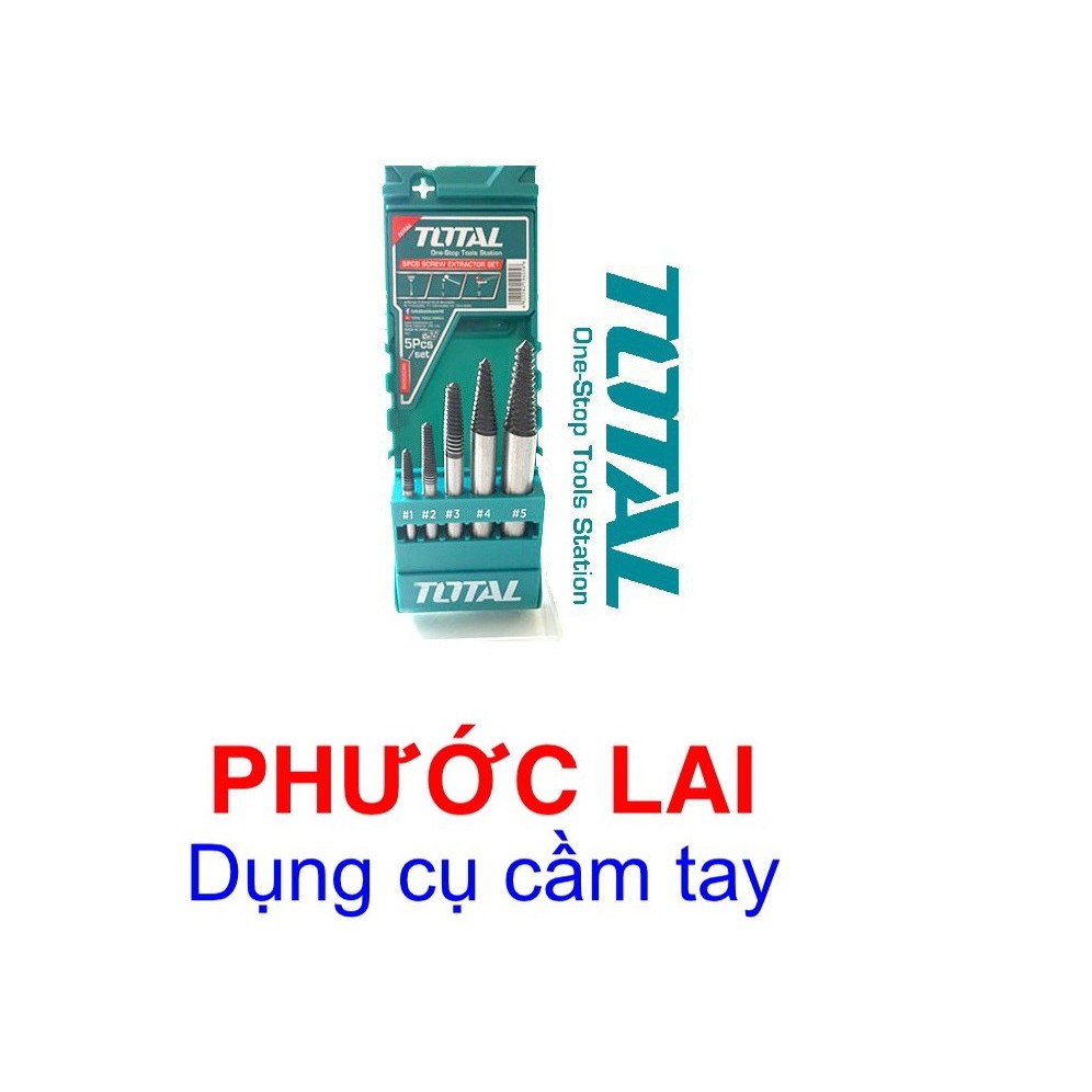 Bộ mũi taro lấy ốc gãy 5 chi tiết 3-18mm Total TACSE0056